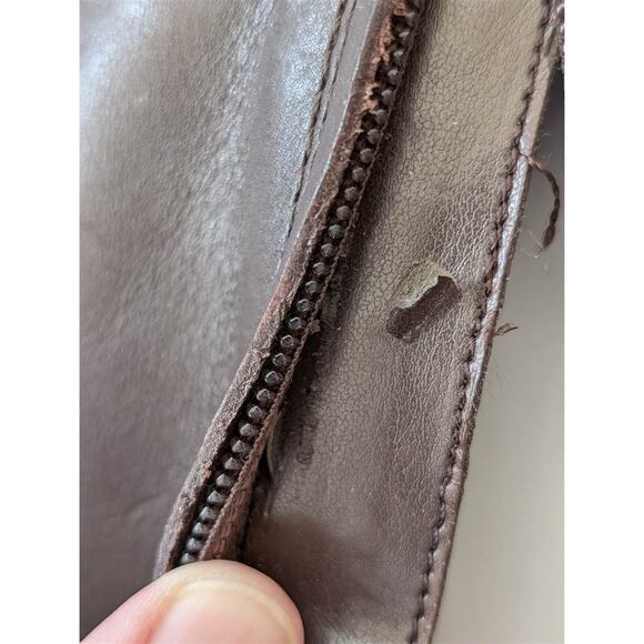 Lauren Ralph Lauren Savion Boots Womens 8 Brown Leather Tall Side Zip Equestrian - Picture 16 of 16